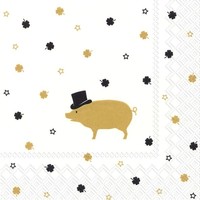 Napkin Lunch Paper MR PIG GOLD