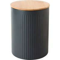 Gift Tin MEDIUM Dark Grey with Bamboo Lid 11x15cm
