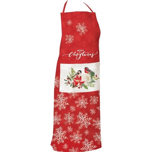 IHR APRON CHRISTMAS RED