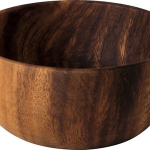 IHR Acacia Wooden Bowl 22 x 5.5cm