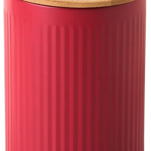 IHR Gift Tin SMALL RED with Bamboo Lid 9.5x13cm