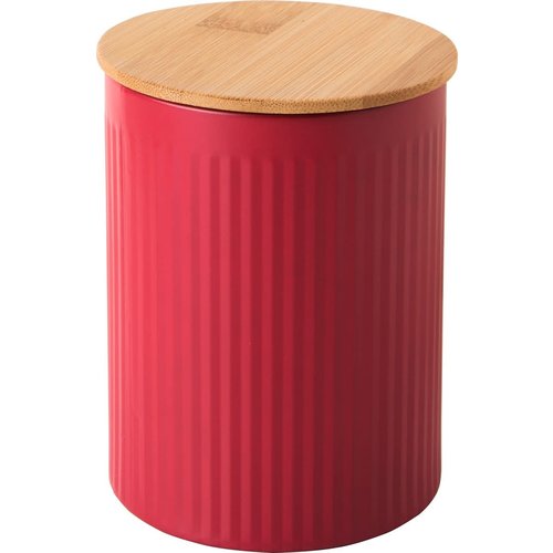 IHR Gift Tin SMALL RED with Bamboo Lid 9.5x13cm