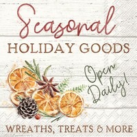 Napkin Lunch Paper SEASONAL GOODS CREAM