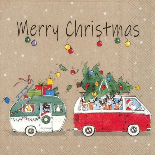 IHR Napkin Lunch Paper CHRISTMAS CAMPING IHR Napkin Lunch Paper CHRISTMAS CAMPING