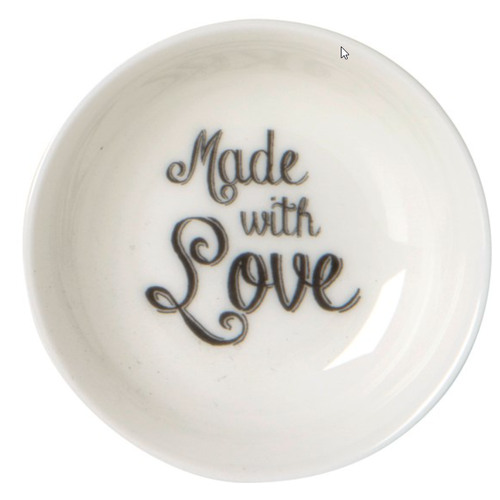 IHR “MADE WITH LOVE” Mini Plate- Bone China