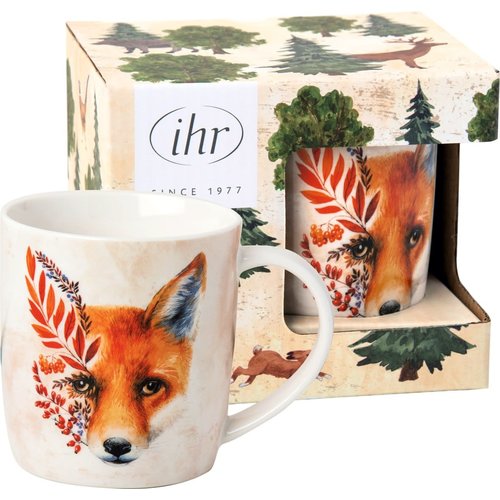 IHR Mug Fox Cream Porcelain