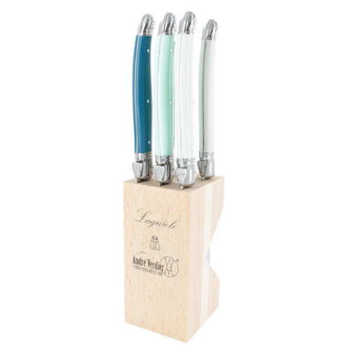 Laguiole Laguiole Steak Knife Set in Block St Tropez