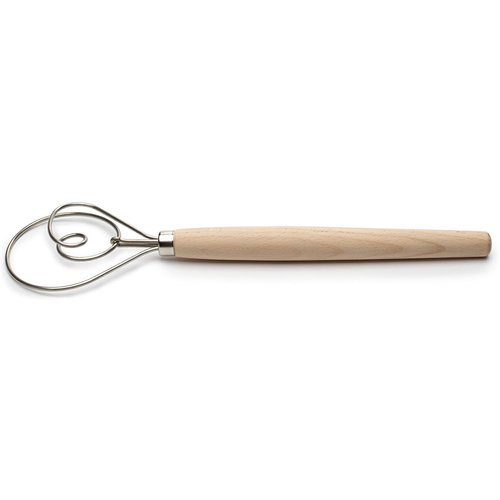 Fox Run Beechwood Danish Dough Whisk