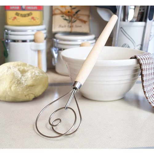Fox Run Beechwood Danish Dough Whisk