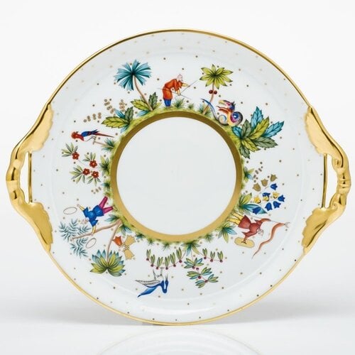 Herend Cake Plate Oriental Showman Herend Cake Plate Oriental Showman