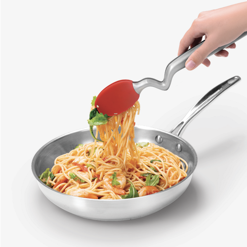 Dreamfarm DREAMFARM CLONGS Click Lock Tongs 9 inch Red