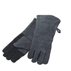Rosle Grilling Gloves Pair 16" Leather Black/Grey ROSLE