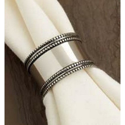 DII DESIGN IMPORTS Napkin Ring SILVER BAND