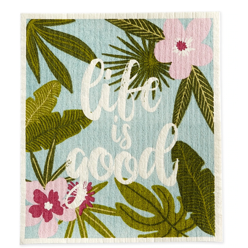 DII DESIGN IMPORTS Swedish Cloth LIFE IS GOOD DII DESIGN IMPORTS Swedish Cloth LIFE IS GOOD