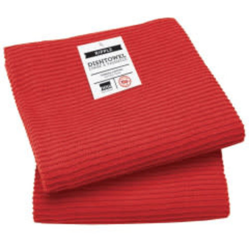Now Designs Tea Towel Ripple Red