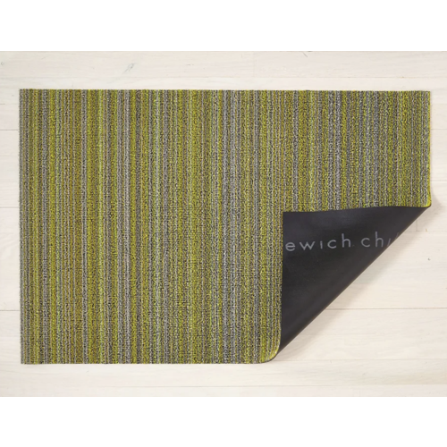 Chilewich Doormat Skinny Stripe Shag Citron Chilewich Doormat Skinny Stripe Shag Citron