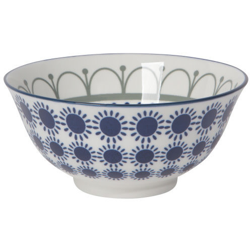 Now Designs Bowl Black Navy Sun 6 inches Now Designs Bowl Black Navy Sun 6 inches
