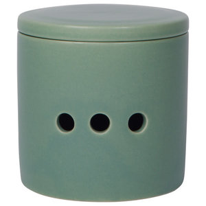Now Designs Garlic Keeper Matte Elm Green