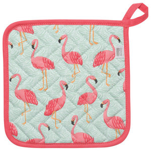 Now Designs Pot Holder Pair Flamingos