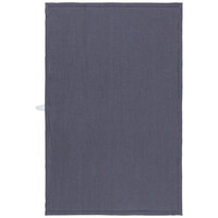 Tea Towel Linen Hemstitch Charcoal