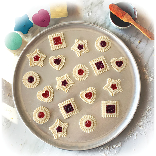 TALISMAN DESIGNS Thumbprint Linzer Cookie Cutter Set of 4 TALISMAN DESIGNS Thumbprint Linzer Cookie Cutter Set of 4