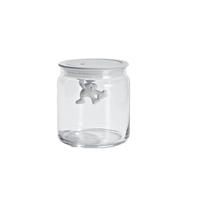 ALESSI Gianni Glass Storage Jar 700ml WHITE