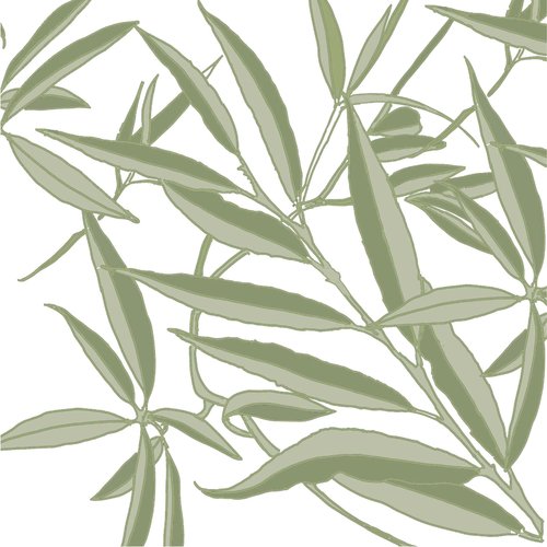 Napkin Dinner PAVIOT Feuilles de Saule Napkin Dinner PAVIOT Feuilles de Saule