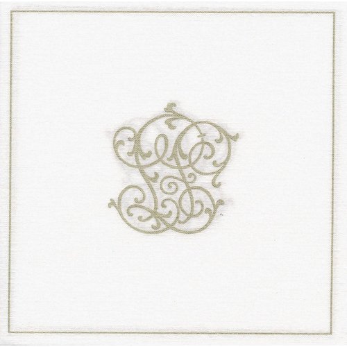 Napkin Dinner PAVIOT Chiffres Argent Napkin Dinner PAVIOT Chiffres Argent