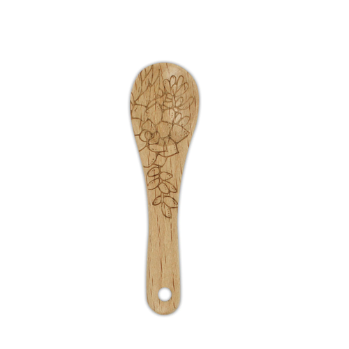 TALISMAN DESIGNS Spoon Mini Beechwood with design