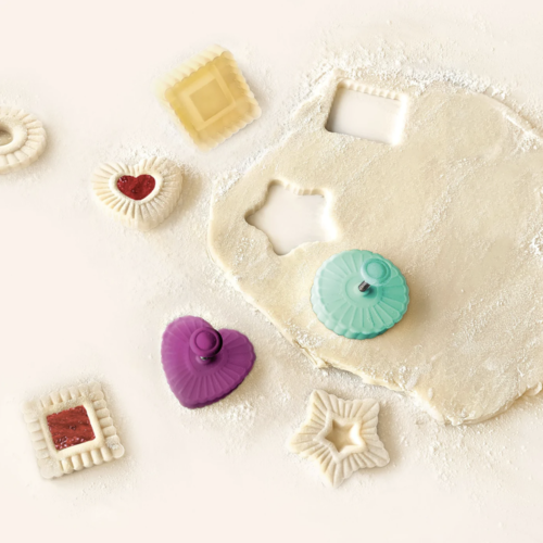 TALISMAN DESIGNS Thumbprint Linzer Cookie Cutter Set of 4 TALISMAN DESIGNS Thumbprint Linzer Cookie Cutter Set of 4