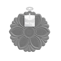 Trivet Floral Gray