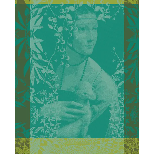 Garnier Thiebaut Garnier Thiebaut Tea Towel La Dame A L’Hermine Canard Jacquard Garnier Thiebaut Garnier Thiebaut Tea Towel La Dame A L’Hermine Canard Jacquard
