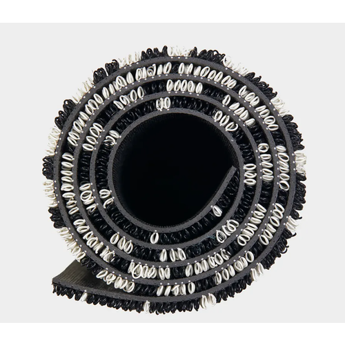 Chilewich Big Mat Domino Shag Black and White
