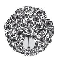Placemat Pressed Daisy Black