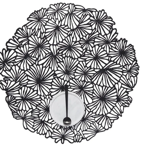 Chilewich Placemat Pressed Daisy Black