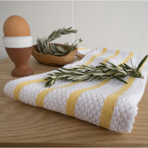 Now Designs Tea Towel Basketweave Lemon