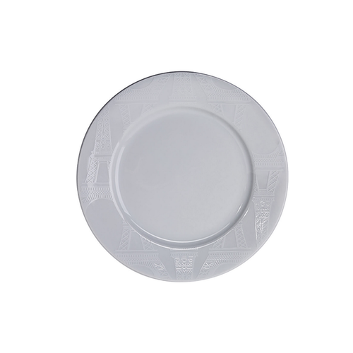 PILLIVUYT Paris Plate White Decor 8.5" PILLIVUYT Paris Plate White Decor 8.5"