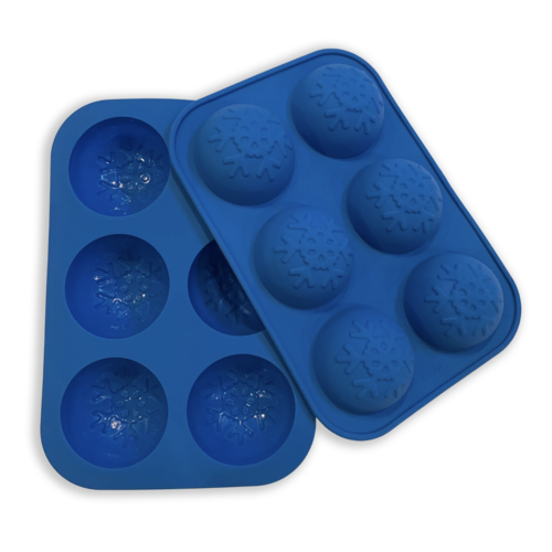 MOBI Cocoa Bombs Silicone Mold Blue Snowflake MOBI Cocoa Bombs Silicone Mold Blue Snowflake