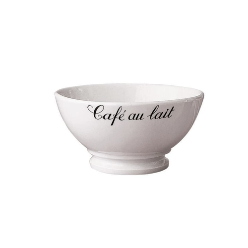 PILLIVUYT PILLIVUYT Cafe Au Lait Bowl with Script PILLIVUYT PILLIVUYT Cafe Au Lait Bowl with Script