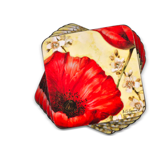 Pimpernel Coasters Poppy De Villeneuve Set of 6