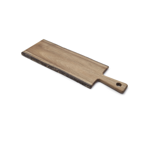 Natural Living Acacia Natural Edge Serving Board w/Handle 19.5 x 6 ins.