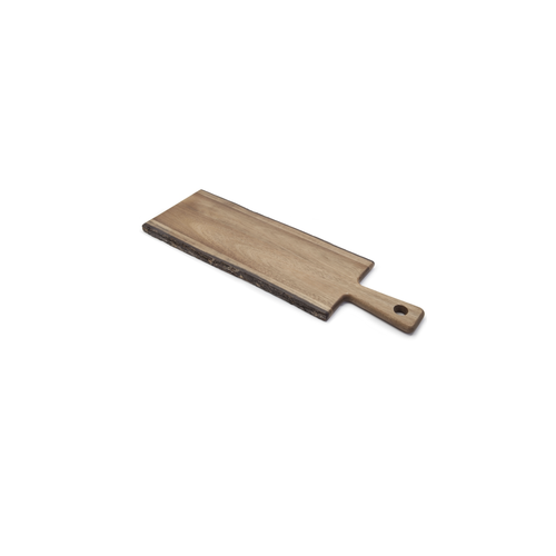 Natural Living Acacia Natural Edge Serving Board w/Handle 19.5 x 6 ins.