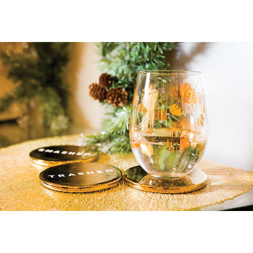 Abbott Drunk Expression Coasters Set of 4 Abbott Drunk Expression Coasters Set of 4