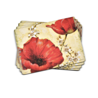 Placemats Poppy de Villeneuve Set of 4