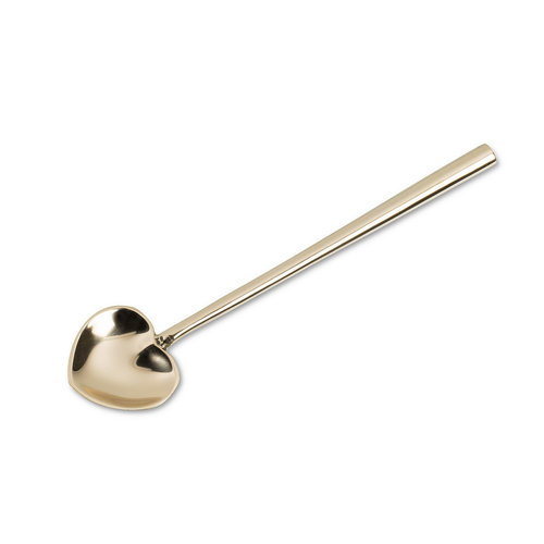 Abbott Small Heart-Shaped Spoon - GOLD - 5.5 ins.