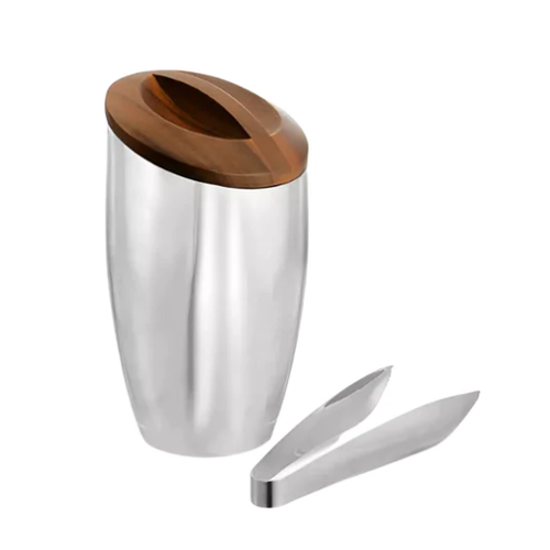 Nambe NAMBE Luna Ice Bucket with tongs Nambe NAMBE Luna Ice Bucket with tongs