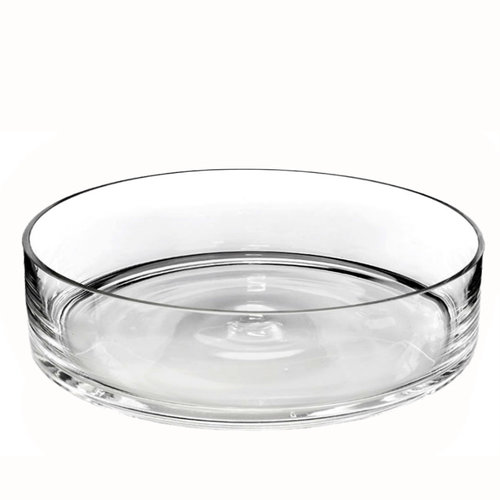 Natural Living Shallow Glass Serving Bowl 30 x 9 cm