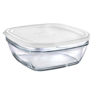 Duralex LYS Square Stackable Bowl with LID 23 cm