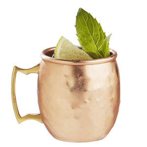 BRILLIANT Hammered Copper Shot Moscow Mule Mug 2 oz