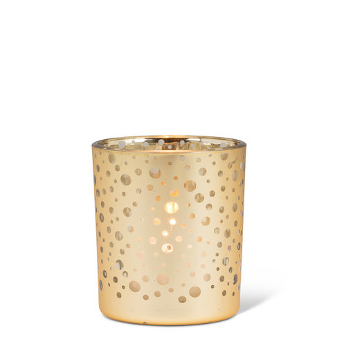 Abbott Small Gold Dotted Tealight 3 ins. Abbott Small Gold Dotted Tealight 3 ins.